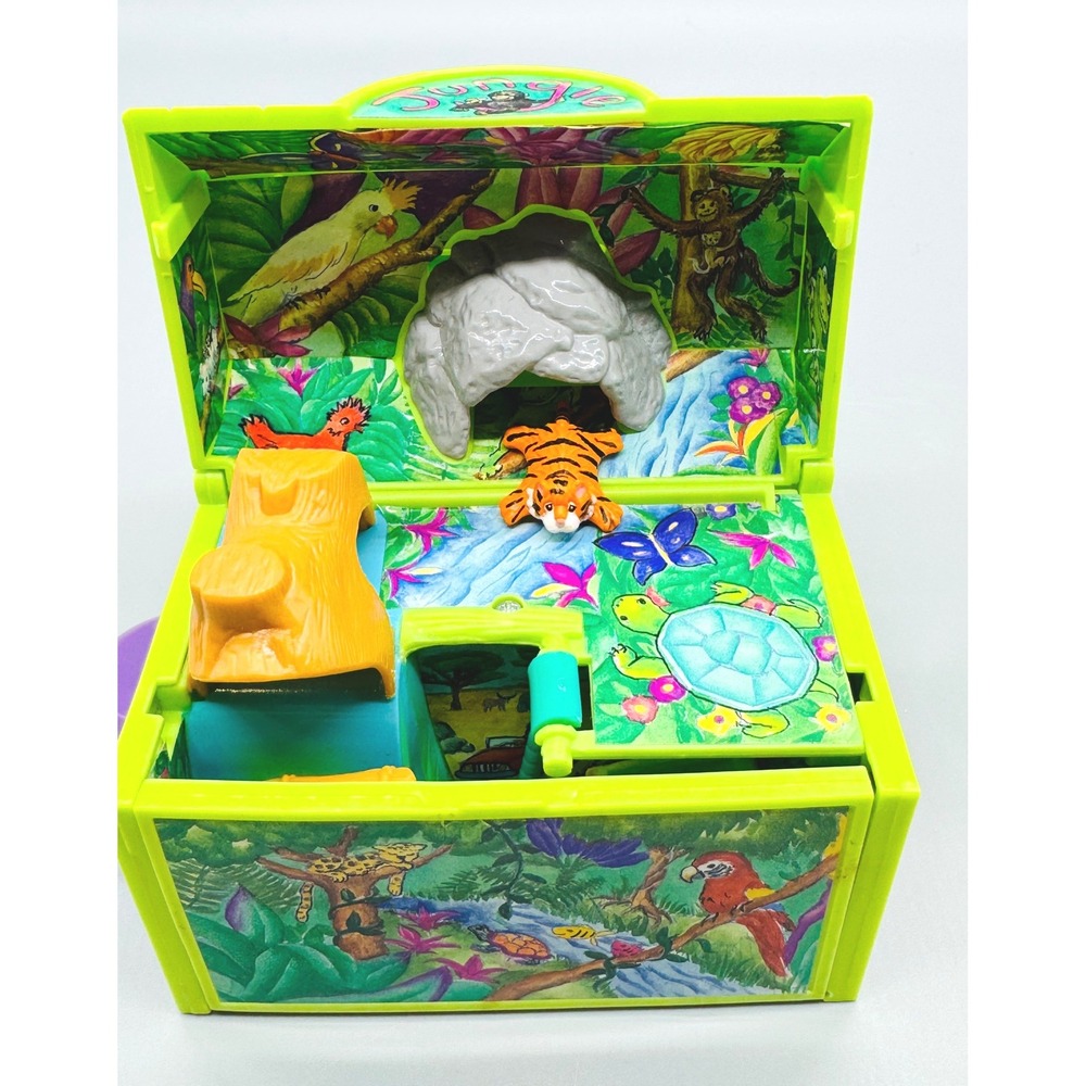 Galoob Pound Puppy Jungle Park Micro Mini Playset 1997 ONLY TIGER
